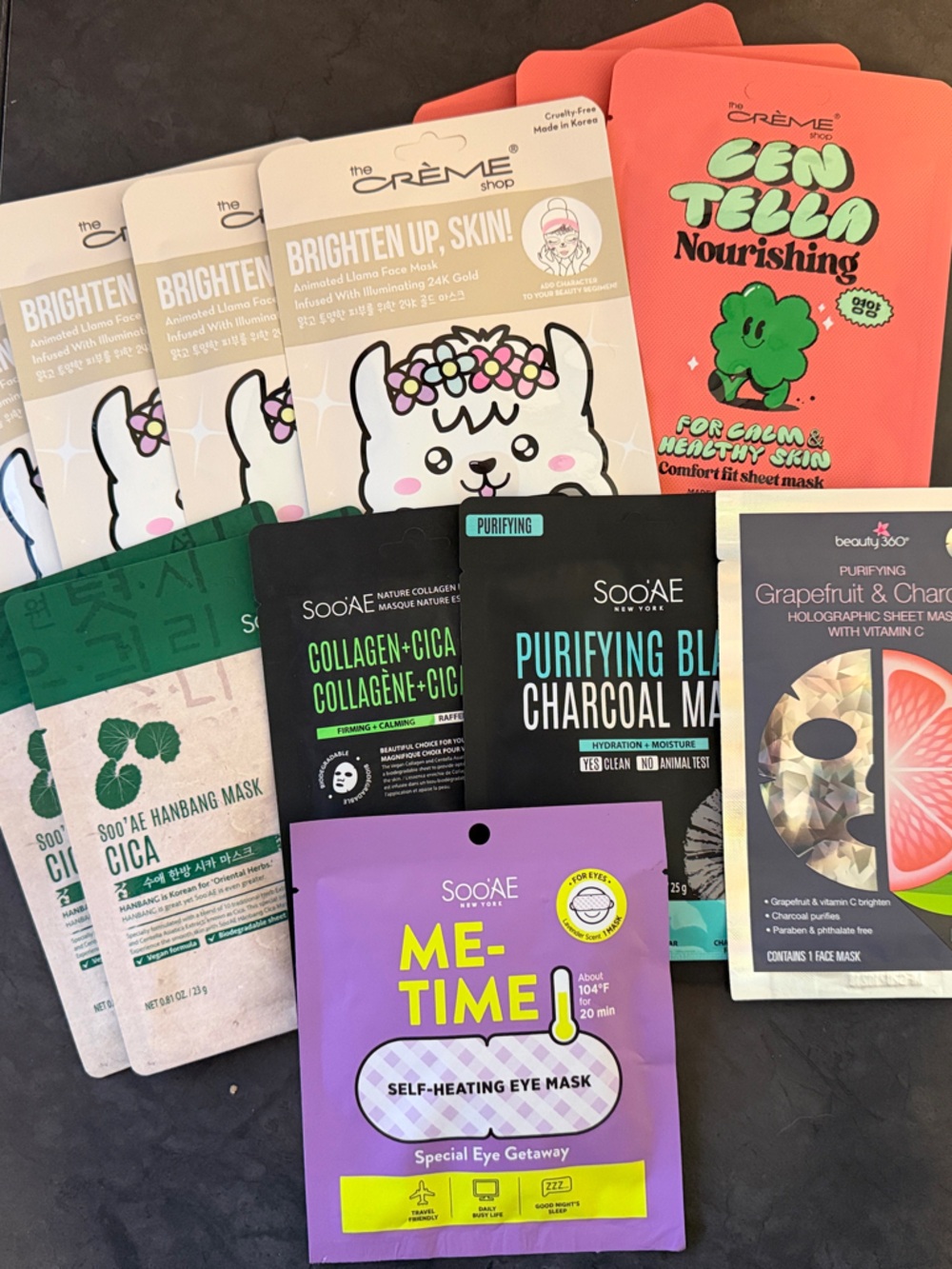 Assorted Facial Sheet Mask Bundle - Mixed Colors